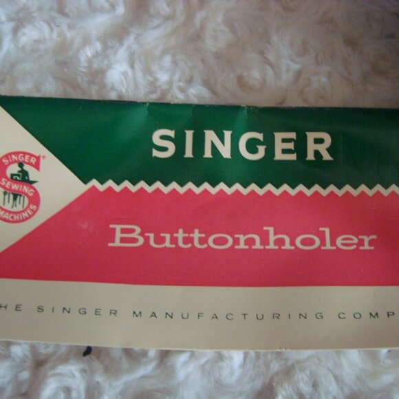 Vintage Singer Buttonholer Attachment with Case and Manual - Picture 6 of 7